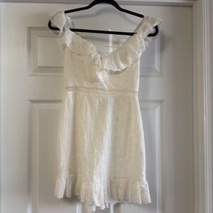 Selfie Leslie Floral Stitched Lace Back Dress